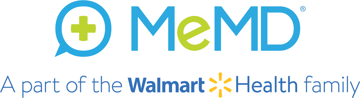 MeMD a part of Walmart Health family Logo